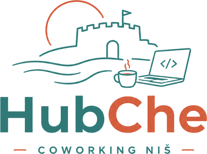 HubChe — coworking prostor Niš, pogled na park